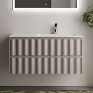 Подвесная тумба под раковину Sancos Snob R SNR100RSM правая 100см Doha Soft